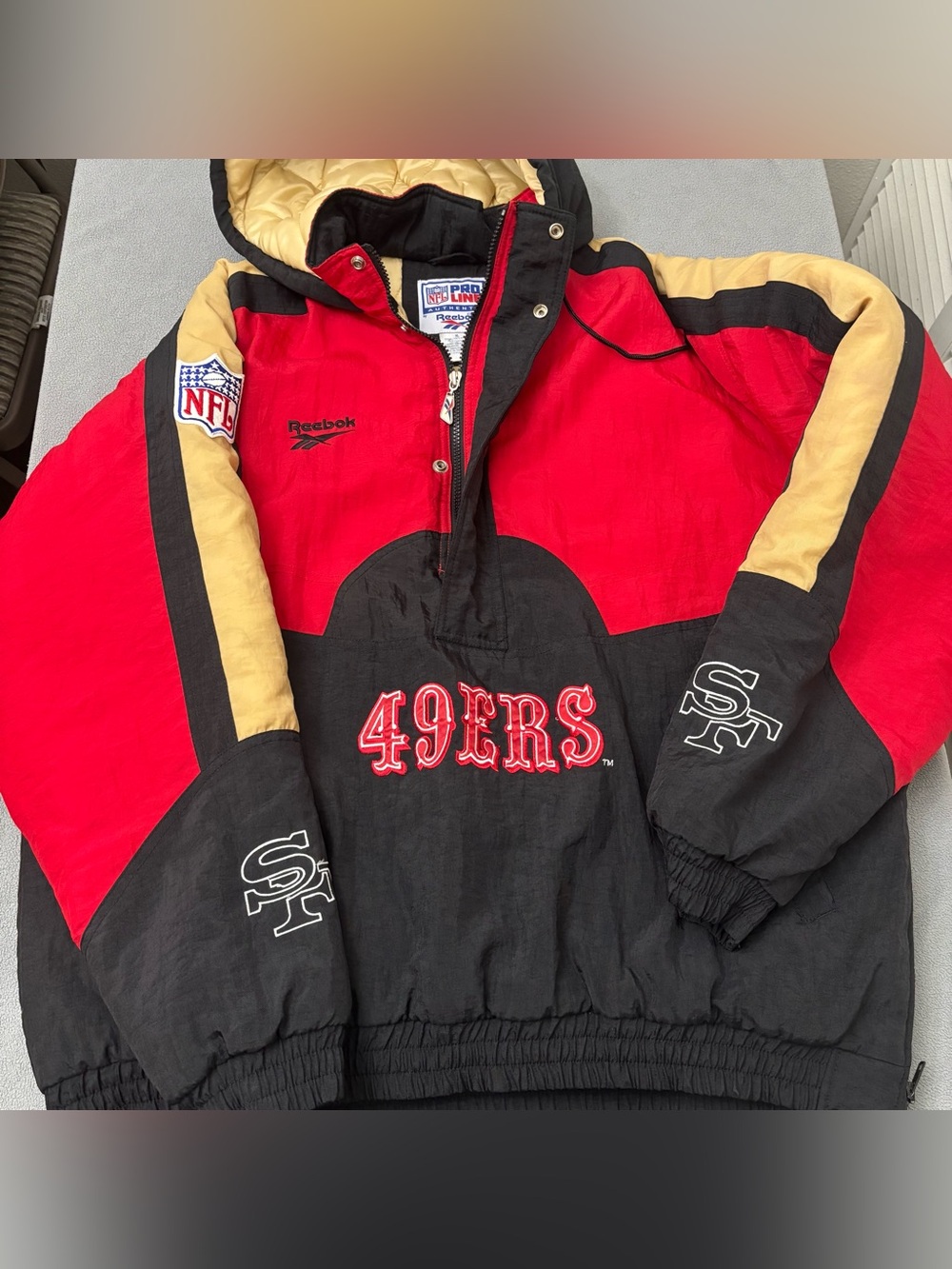 Vintage Reebok Pro Line San Francisco 49ers windbreaker Jacket